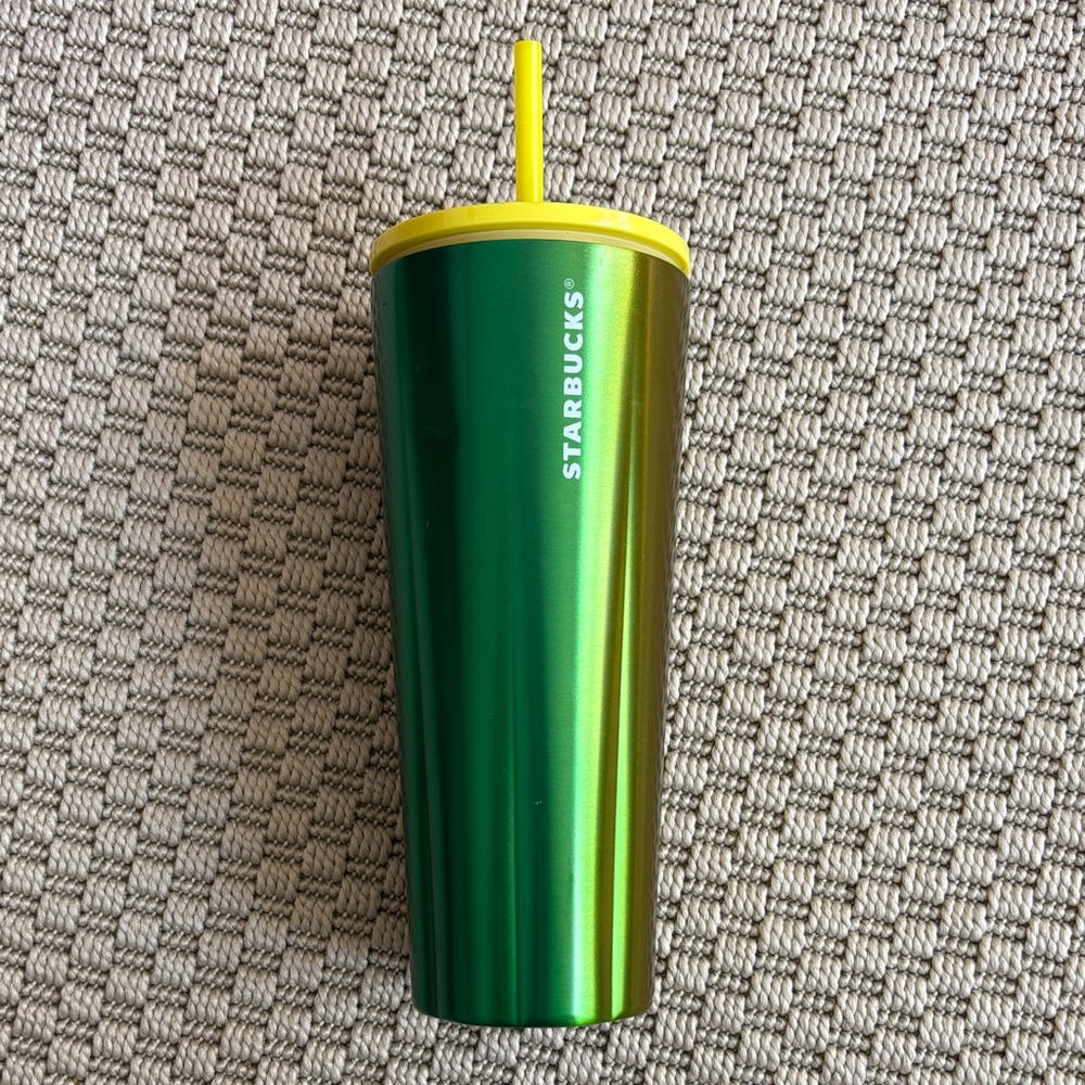 Starbucks 2022 Green Yellow Gradient Venti Stainless Steel Tumbler